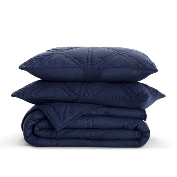 Fenton 100 Cotton Reversible Modern & Contemporary Quilt Set & Reviews